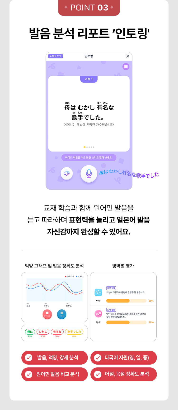 발음 분석 리포트 인토링