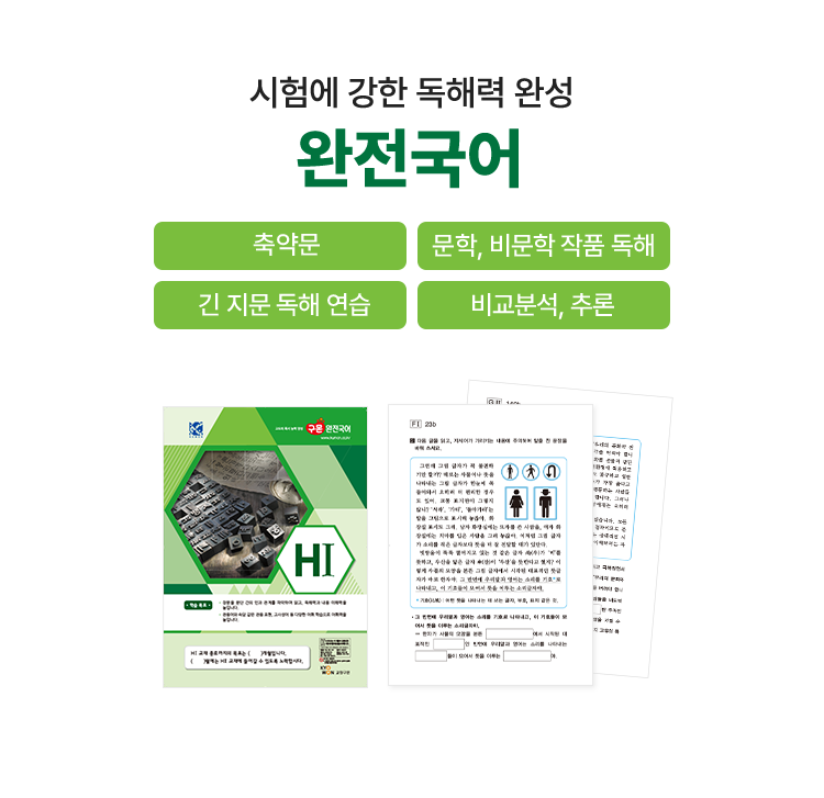 시험에 강한 독해력 완성 완전국어